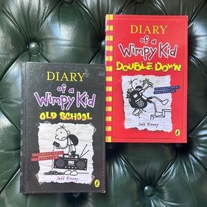 Diary of a Wimpy Kid Bundle - Old School (Black) & Double Down (Red) by